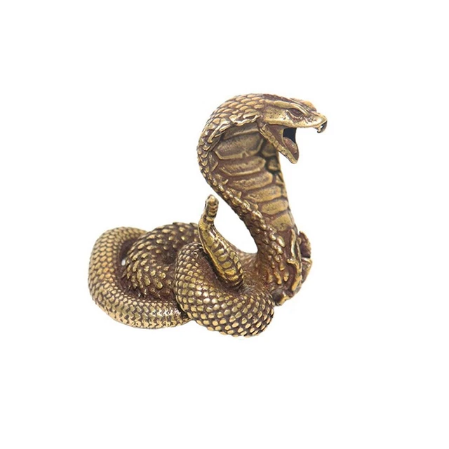 Statue Ornament Sternzeichen Schlange Miniatur Figuren Kupfer Desktop Dekor I6J6