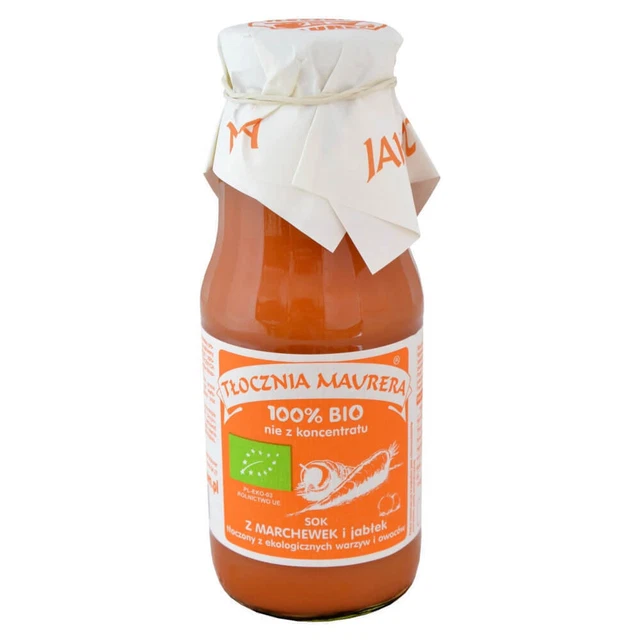 Jus de carotte et pomme BIO 300 ml - MAURER PRESSE