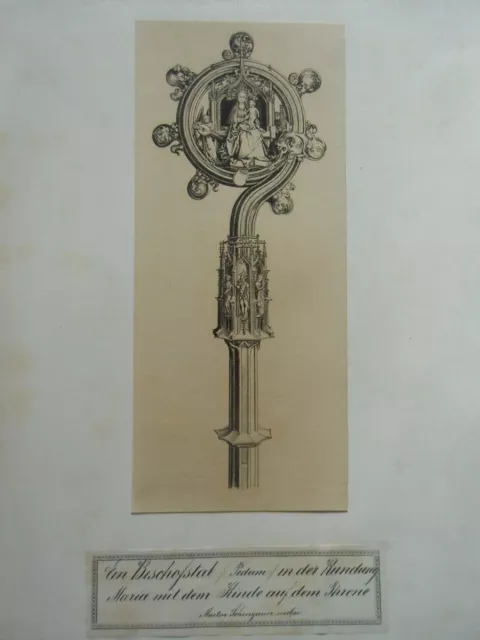 La Crosse Bischofsstab Schongauer Heliogravure Amand Durand Bartsch 106