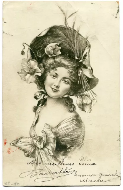 CPA - Carte Postale - Illustrateur - Femme - Chapeau - 1905 (I9931)