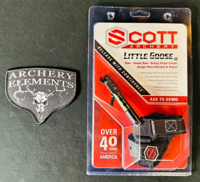 Scott Archery Little Goose Buckle Strap Trigger Release Black New