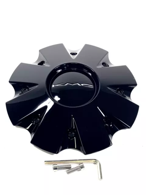 KMC KM651 Slide Gloss Black Rim Wheel Center Hub Cap 841L210S1 S1904-04 (1 CAP)