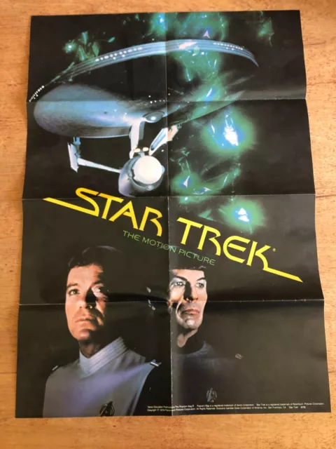 1979 Star Trek Movie Poster The Motion Picture Spock Kirk USS Enterprise Vintage