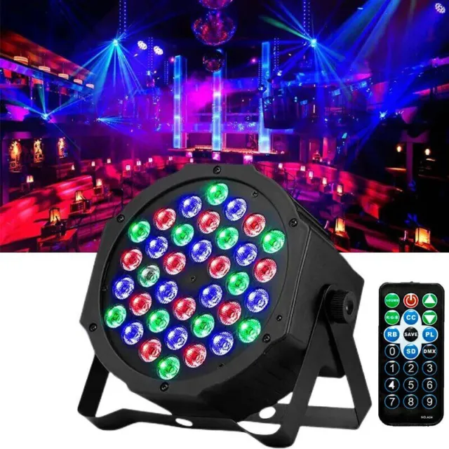 36W LED Par Strahler 36 LED RGB Bühnenbeleuchtung DMX DJ Discolicht Scheinwerfer