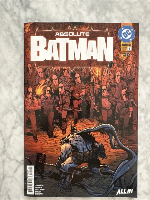 ABSOLUTE BATMAN 2025 Annual #1 Nick Dragotta Cardstock Variant Cover ...
