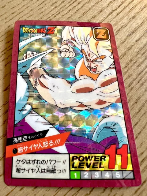 Dragon Ball-Power Level- super Battle-Carddass-Card Carte Prism - 1 -near mint