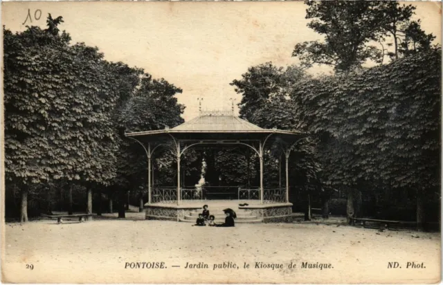 CPA PONTOISE - Public Garden, the Music Kiosk (68755)