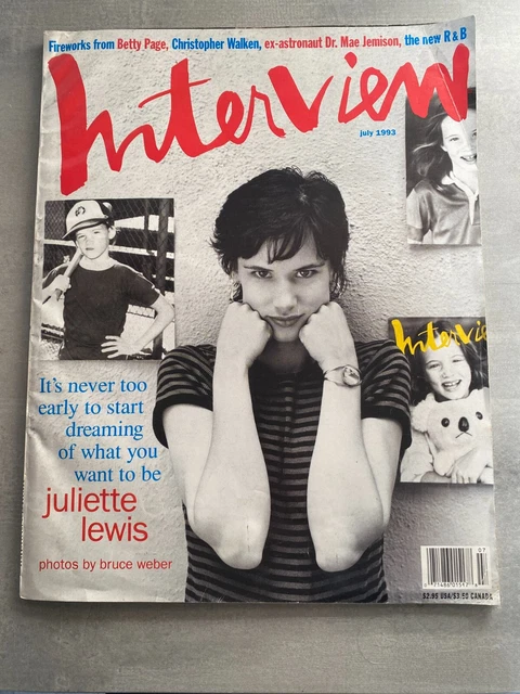 INTERVIEW JUL 1993 Juliette Lewis by Bruce Weber, Betty Page