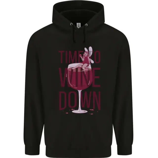 Time to Wine Down Funny Alcohol Childrens Kids Hoodie