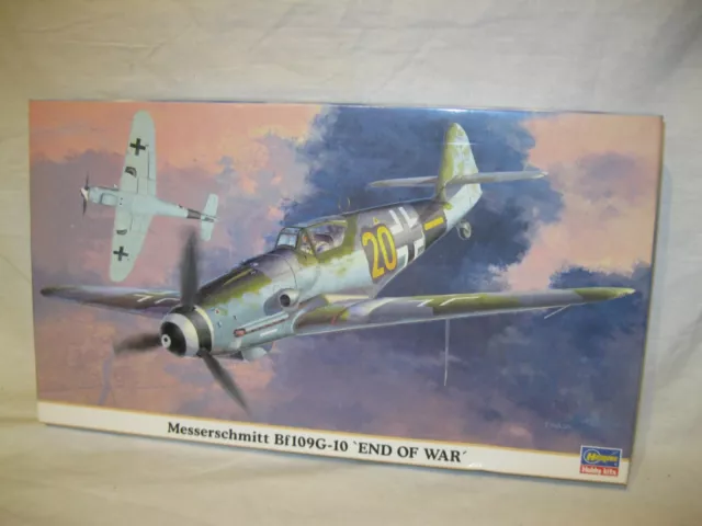 ✈️ Ancienne MAQUETTE À MONTER MESSERSCHMITT Bf109G-10 'END OF WAR' 1/48 HASEGAWA