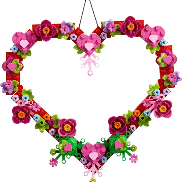 LEGO Amor Corazón Ornamento Juguete de Construcción Kit, Formado Flores (40638) 3