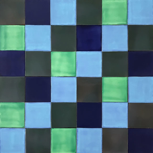 Cerames Ciruela Lot de 90 carreaux de couleur unie 1 m² Carreaux en céramique mexicains multicolores pour cuisine et salle de bain