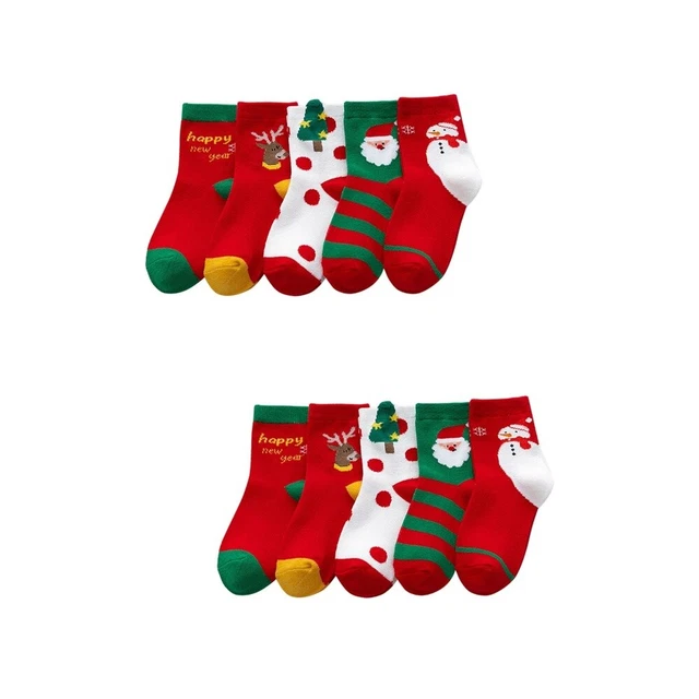 10 Pairs boys christmas socks Chaussettes De Père Noël Le Père Noël Chaussettes