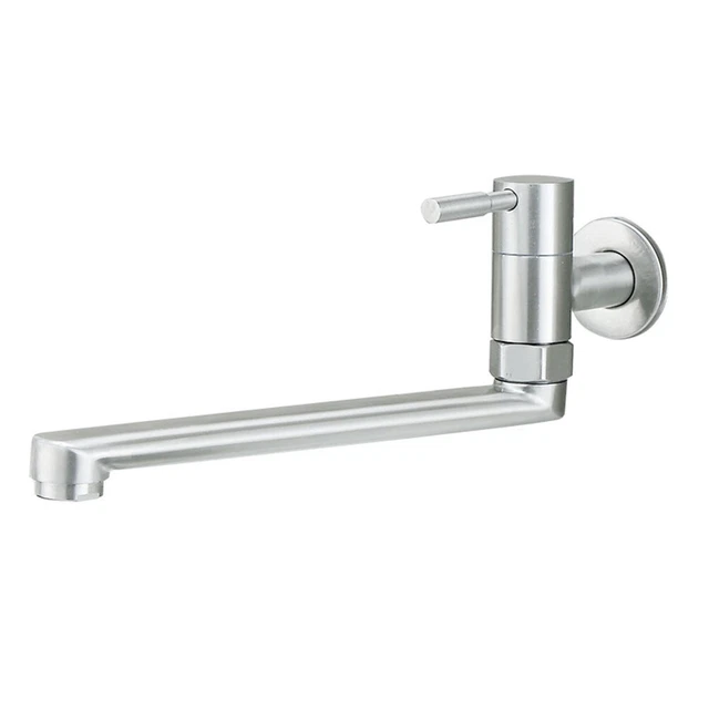 Rubinetto portatile in acciaio inox per lavandino cucina con rotazione a 360 gra