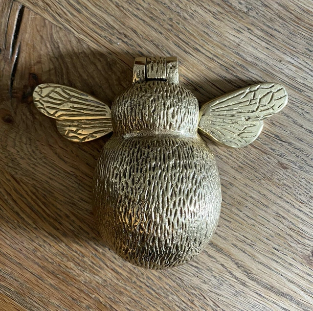 Heurtoir de porte vintage en laiton, ananas, Virginia