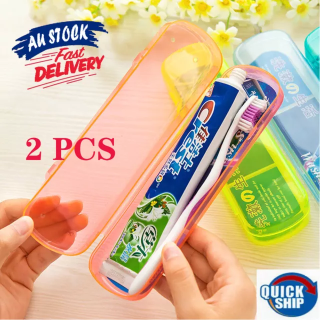 1x Portable Toothpaste Storage Box Camping Travel Cover Toothbrush Holder Case