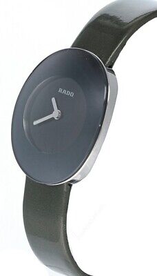 RADO 23MM Black Dial Leather Women's Watch 964.0492.3