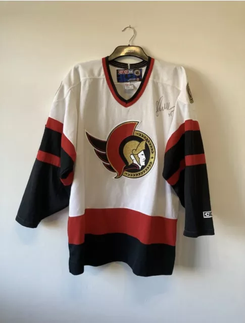 Vintage OTTAWA SENATORS NHL Hockey Jersey Size Large McIntosh Signed