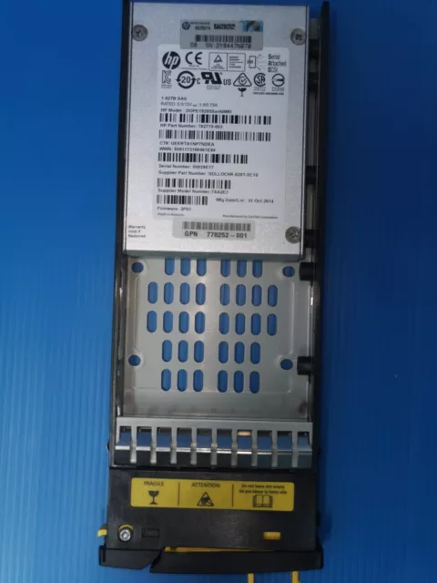 762770-003 HPE 1.92TB 6G SFF SAS Hard Drive 通販