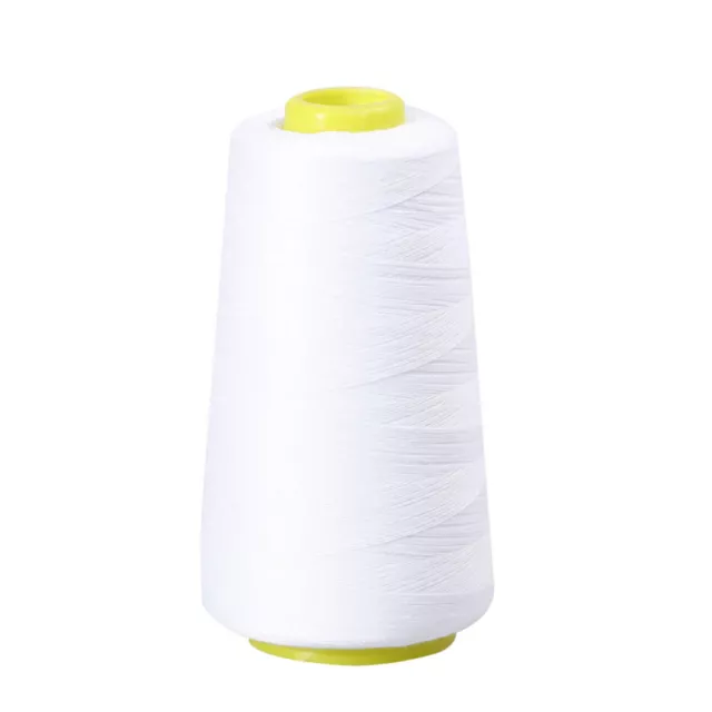 3000 Yards Sewing Thread Spools for Serger Quilting Upholstery (White)