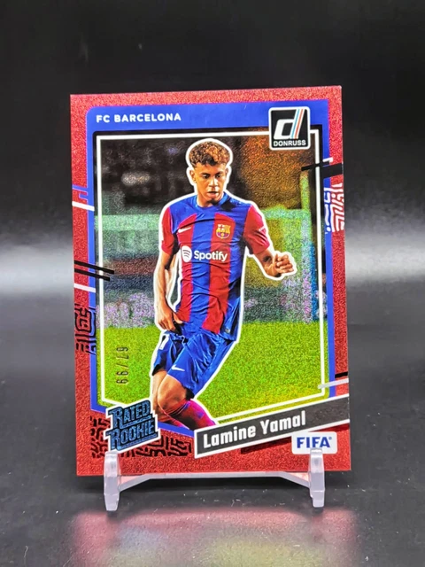 Carte Panini Donruss FIFA Lamine Yamal - Rookie Holo UEFA Euro 2024 - Near Mint