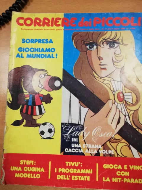 Corriere Dei Piccoli Anno 1982 N 27 Lady Oscar No Inserto