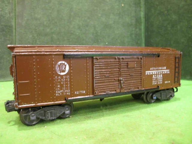 Lionel postwar dd metal x2758 1945 PRR Boxcar