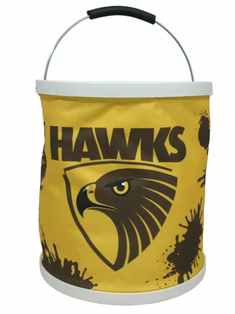 Hawthorn Hawks AFL 11 Litre Foldable Bucket With Carry Bag