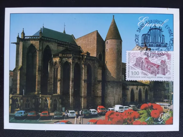 Carte Maximum Timbre N° 3108 Basilique Saint Maurice Oblitéré Épinal 1997