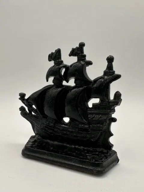 Antique 1803 Cast Iron A Galleon in the Time of Elizabeth