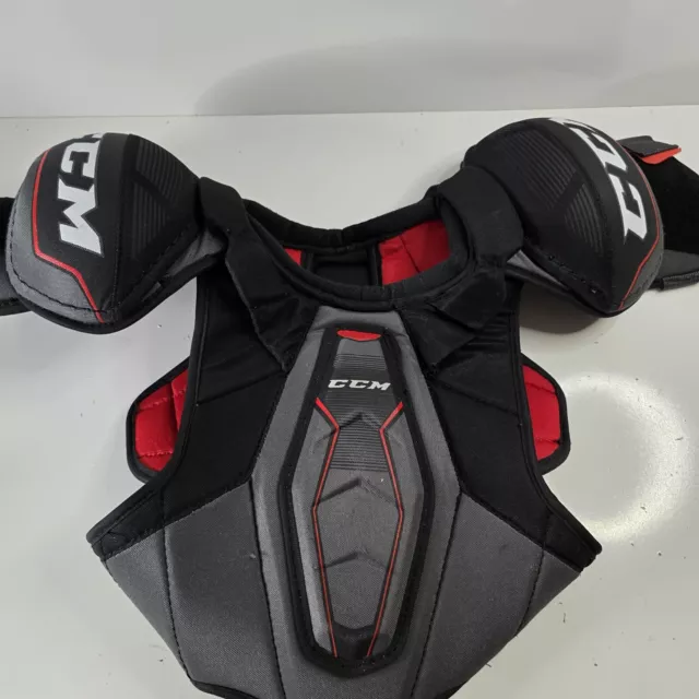 Ccm Jetspeed Ft370 Shoulder Pads Jr Large Ice Hockey Roller Hockey Black