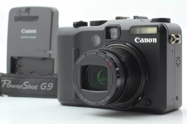 [Near MINT] Canon PowerShot G9 Black 12.1MP 6x Compact Digital Camera From JAPAN