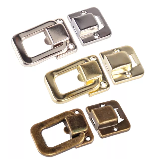 10x Retro Suitcase Cabinet Drawer Jewelry Box Toggle Catch Latch Clasp Clip Hasp