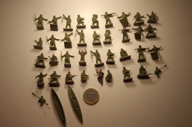 Coffret Figurines HELLER 1/72 – Commandos Parachutistes – Maquette 58005 – Sous Blister