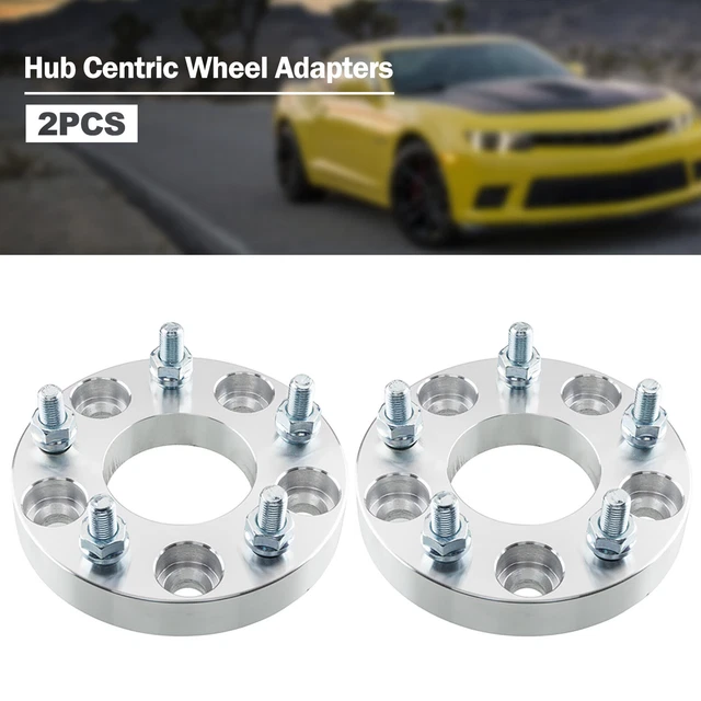2X 1" Wheel Spacers 5x4.75 12x1.5 For Chevrolet S10 Blazer Camaro Corvette GMC