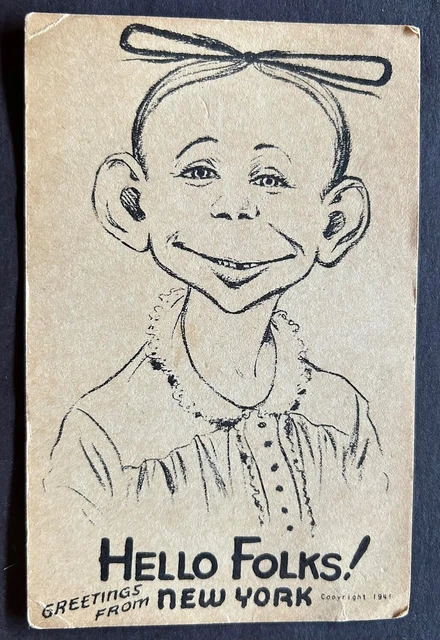 ALFRED E. NEUMAN-Vintage 1941 PostCard-His Image Prior To MAD Magazine!