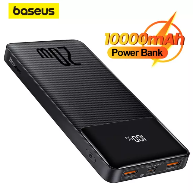 Baseus PD 20W Power Bank 10000mAh External Battery Powerbank Portable Charger