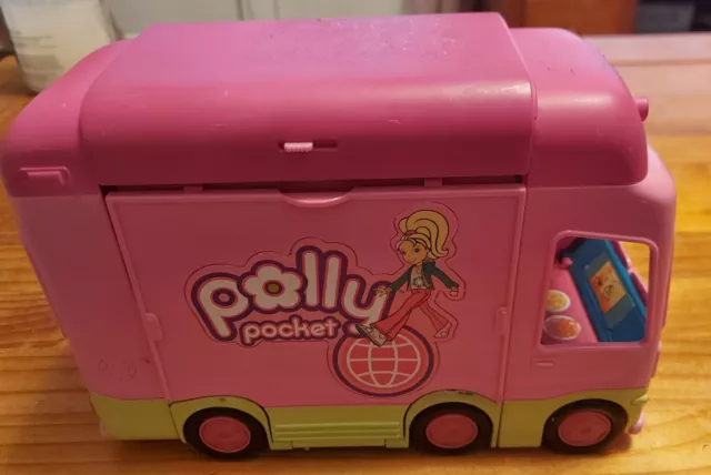 Bus Polly Pocket triple hauteur jouet jeu 2007 Mattel véhicule van camping car