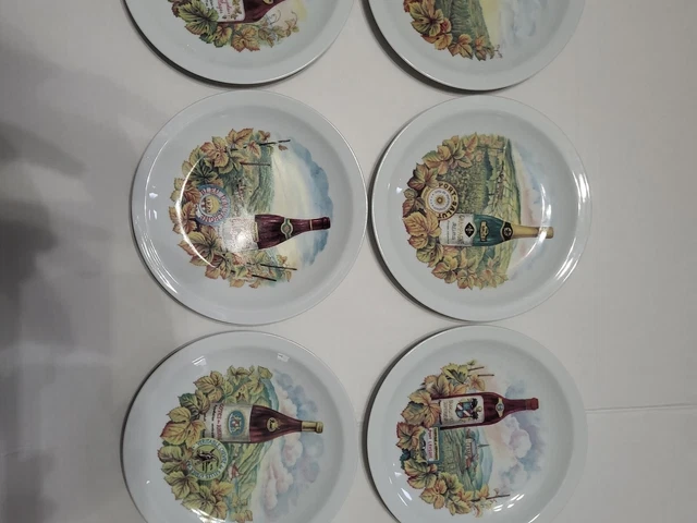 Bareuther Waldsassen Wine and Cheese Plates No 163 6 Count Bavaria Germany