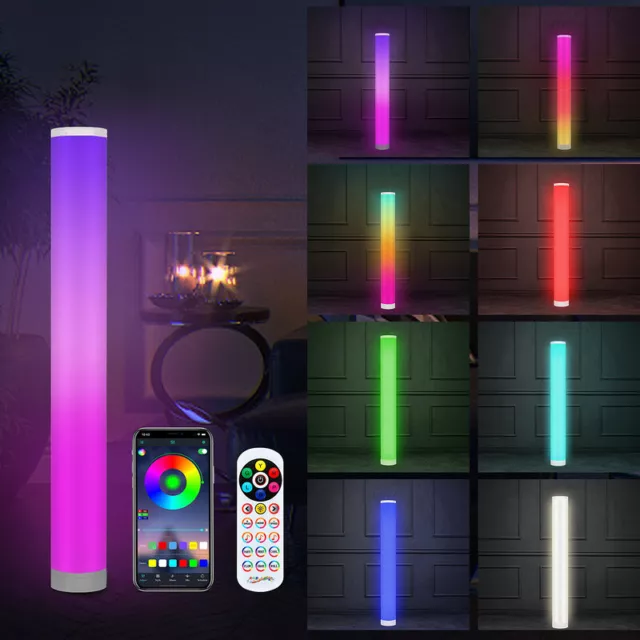 6W LED Stehleuchte Standleuchte Eckleuchte mit APP RGB Stehlampe Einfach Farbig