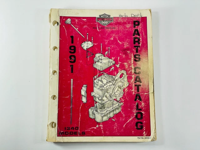 1991 Harley-Davidson 1340 Models Parts Catalog - 99450-91
