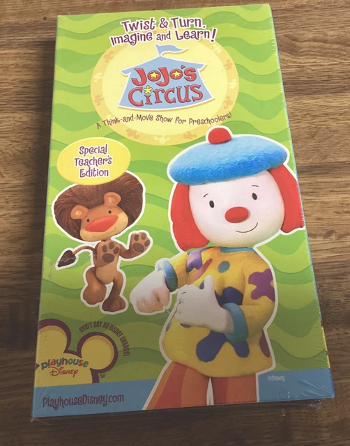 JOJO'S CIRCUS VHS Tape Teachers Edition Twist & Turn Imagine & Learn