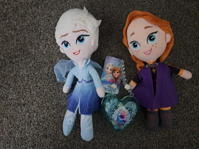 Disney Posh Paws 10" Plush Frozen Elsa Anna & Jewellery Soft Toy Snowman