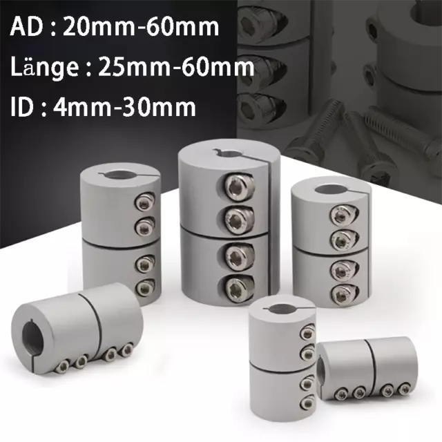 Wellenkupplung Starre Kupplung 4mm-30mm 3D Drucker D20mm - 60mm CNC Hoch Torque