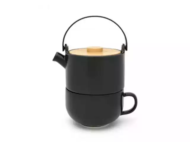 Tea For Une Set Umea Noir Petit Pot Tasse Grès