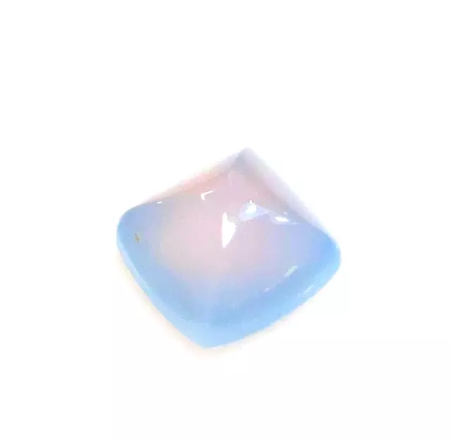 1x Calcédoine - Cabochon Coussin Bleu Néon 10x10mm (1014) 3