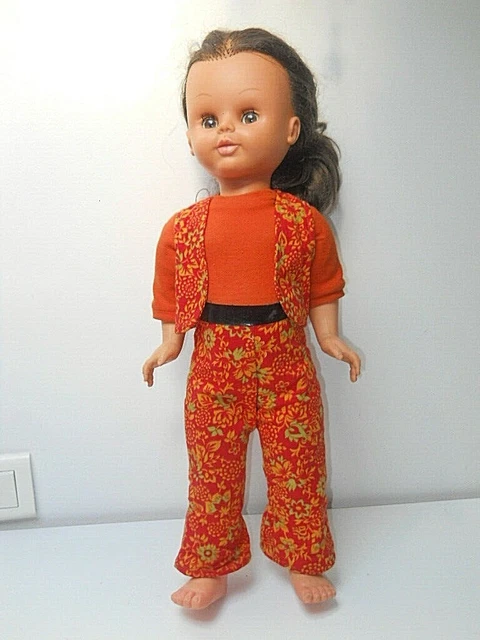 Grande Poupée Bella - 60 Cm - Avec Ses Habits D'origine - Vintage