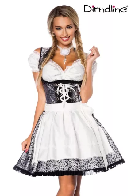 Premium Dirndl hochwertiges Dirndl  Bluse & Dirndl aus Jacquard Größe S