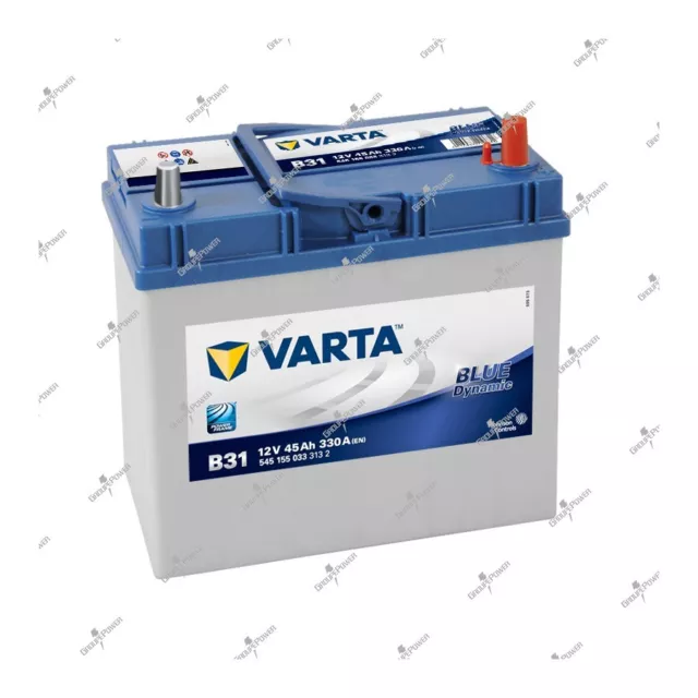 Batterie voiture Blue Dynamic Varta B31 12v 45ah 330A 545155033 238x129x227mm