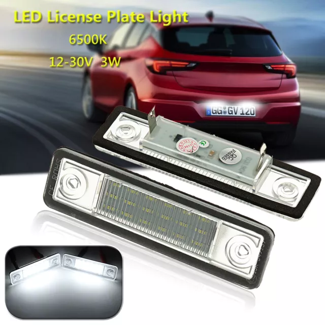 LED License Number Plate Light FOR Vauxhall Opel Astra F G Corsa Vectra B Zafira